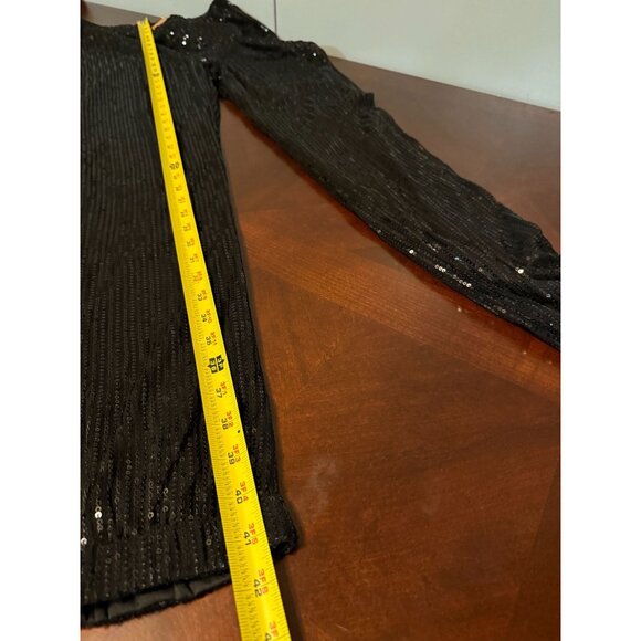 Styles By Callie Black Sequin Pants Medium - Picture 7 of 9